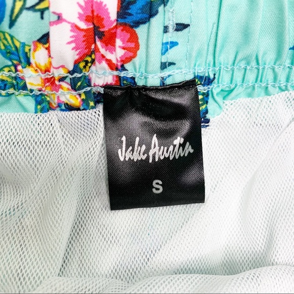 Jake Austin Tropical Print Swim Trunks - Picture 5 of 7